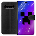 Miniatyrbillede 1 af 3: Samsung Galaxy S10+ Tegnebogsetui Minecraft