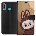 Miniatyrbilde 1 av 3: Huawei P30 lite Lommeboketui Labubu Sky Kosebamse - Hvit og Bl
