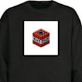 Miniatyrbillede 1 af 3: Sweatshirt til Voksne | Klassisk Collegebluse Minecraft TNT sort L