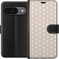 Kompatibelt Lommeboketui til Google Pixel 9 Beige vaniljeprikker beige