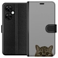 Miniatyrbillede 1 af 3: OnePlus Nord CE 3 Lite Tegnebogsetui Grå Katteblik - stilfuld