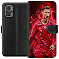 Miniatyrbillede 1 af 3: Motorola Moto E22i Tegnebogsetui Ronaldo Færdigheder - CR7 Design for Ægte Fans