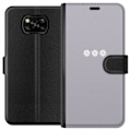 Pikkukuva 1 / 3: Xiaomi Poco X3 NFC Lompakkokotelo Lila Blomminimalismi - tyylikäs kukkakuva lila taustalla