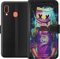 Kompatibel Tegnebogsetui til Samsung Galaxy A20e Fortnite Marshmello