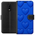 Pikkukuva 1 / 3: OnePlus 7 Lompakkokotelo Siniset Sydämet
