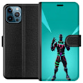 Miniatyrbillede 1 af 3: Apple iPhone 12 Pro Max Tegnebogsetui sort ridder fortnite
