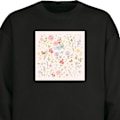 Miniatyrbillede 1 af 3: Sweatshirt til Børn | Blød & Klassisk Sweatshirt Blomster sort one size