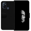 Miniatyrbillede 1 af 3: OnePlus Nord N100 Tegnebogsetui Keffiyeh-mønster - klassisk sort-hvid palæstinensisk tørklæde med kulturel betydning
