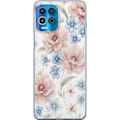 Miniatyrbilde 1 av 3: Motorola Edge S Gjennomsiktig deksel Romantiske blomster