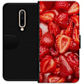 Pikkukuva 1 / 3: OnePlus 7 Pro Lompakkokotelo Mansikkakuviointi - makea motiivi kesäfiiliksellä