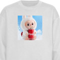 Miniatyrbilde 1 av 3: Sweatshirt for Barn | Myk og Klassisk Collegegenser Labubu Summer Edition hvit one size