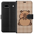 Miniatyrbillede 1 af 3: Google Pixel 7a Tegnebogsetui Mobilskal kawaii capybara flera figurer japansk stil