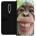 Miniatyrbillede 1 af 3: OnePlus 7 Pro Tegnebogsetui Chimp Selfie Rolig Grafisk Design Abe Dyremotiv Trendy Sjovt Motiv Populært Urban Kunst Stil