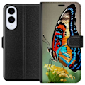Miniatyrbillede 1 af 3: Samsung Galaxy S25 Edge Tegnebogsetui Sommerfugl Natur Sommer Motiv Vinger Farverig Design Populær Dekoration Grafisk Eksotisk Tema