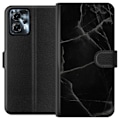 Miniatyrbillede 1 af 3: Motorola Moto G13 Tegnebogsetui Sort marmor