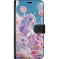 Miniatyrbillede 3 af 3: Samsung Galaxy A40 Tegnebogsetui Enhjørning Candy Pastel Kawaii Motiv Sød Populær Farve Grafisk Trend Børne Motiv Fantasy Art