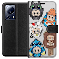 Pikkukuva 1 / 3: Xiaomi 13 Lite Lompakkokotelo Labubu hahmokokoelma - Pop Mart Labubu The Monsters väriluulisessa muotoilussa