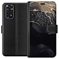 Miniatyrbillede 1 af 3: Xiaomi Redmi Note 11 Tegnebogsetui Sort guld abstrakt