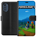 Miniatyrbillede 1 af 3: Motorola Moto E32s Tegnebogsetui Minecraft Key Art