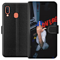Miniatyrbillede 1 af 3: Samsung Galaxy A20e Tegnebogsetui Kærlighed Mystik Design Romantisk Motiv Populært Grafisk Mønster Mode Stil