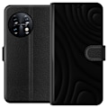 Miniatyrbillede 1 af 3: OnePlus 11R Tegnebogsetui Sorte Bølger