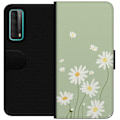Miniatyrbild 1 av 3: Huawei P smart 2021 Plånboksfodral Prästkragar – blommigt mönster i svensk sommarstil