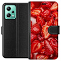 Pikkukuva 1 / 3: Xiaomi Redmi Note 12 Lompakkokotelo Mansikkakuviointi - makea