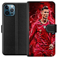 Miniatyrbillede 1 af 3: Apple iPhone 12 Pro Max Tegnebogsetui Ronaldo Færdigheder - CR7 Design for Ægte Fans