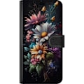 Miniatyrbilde 3 av 3: Samsung Galaxy A22 5G Lommeboketui Blomster