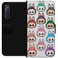 Miniatyrbillede 1 af 3: Sony Xperia 5 II Tegnebogsetui Labubu Macaron Monster - Nuttet Samlefigur med Stil