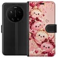 Kompatibel Tegnebogsetui til Xiaomi 17 Ultra Hjertevenner pink