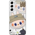 Miniatyrbillede 1 af 3: Samsung Galaxy S22+ 5G Gennemsigtig cover Labubu Minimal Mood - Enkel og stilren monsterdesign