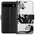 Pikkukuva 1 / 3: Google Pixel 6a Lompakkokotelo Leopard Faces