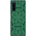 Kompatibelt Mobildeksel til Sony Xperia 5 Grønne ornamenter grønn