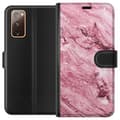 Kompatibelt Lommeboketui til Samsung Galaxy S20 FE Glitrer Marmor