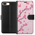 Miniatyrbillede 1 af 3: Apple iPhone 8 Plus Tegnebogsetui Blomster