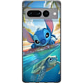 Miniatyrbillede 1 af 3: Google Pixel 7 Pro Gennemsigtig cover Stitch med skildpadde -