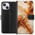 Miniatyrbilde 1 av 3: Kompatibelt Lommeboketui til Apple iPhone 15 Plus Høstagat beige