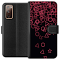 Miniatyrbillede 1 af 3: Samsung Galaxy S20 FE Tegnebogsetui Squid Game Ikoner Serie Design Populært TV Spil Ikoner Grafisk Motiv Asiatisk Trend Dramaserie