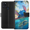Pikkukuva 1 / 3: Samsung Galaxy A21s Lompakkokotelo Stitch kilpikonnalla - söp
