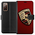 Miniatyrbillede 1 af 3: Samsung Galaxy S20 FE Tegnebogsetui Mobil etui med stilfuld Porce-logo i sort og hvid