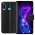 Miniatyrbillede 1 af 3: Huawei P30 lite Tegnebogsetui Ronaldo 7 - Fodboldlegende i Handling for Fans