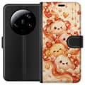 Kompatibel Tegnebogsetui til Xiaomi 13 Ultra Efterårsvenner orange
