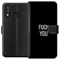 Miniatyrbillede 1 af 3: Samsung Galaxy A40 Tegnebogsetui Fanden ta' dig