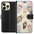 Miniatyrbillede 1 af 3: Apple iPhone 15 Pro Max Tegnebogsetui Labubu Pop Mart Samling Motiv Figur Samling Design Populært Art Toy Pop Mart Kreativ Grafisk