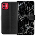 Miniatyrbillede 1 af 3: Apple iPhone 11 Tegnebogsetui Sort marmor