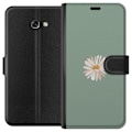 Pikkukuva 1 / 3: Samsung Galaxy A3 (2017) Lompakkokotelo Vihreä Minimalikukka