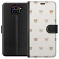 Pikkukuva 1 / 3: Xiaomi Redmi Note 9 Lompakkokotelo Teddy-tausta - söpöt teddykarhut pehmeällä taustalla