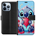 Pikkukuva 1 / 4: Apple iPhone 13 Pro Lompakkokotelo Strawberry Stitch