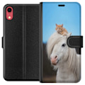 Miniatyrbillede 1 af 3: Apple iPhone XR Tegnebogsetui Hest & Kat